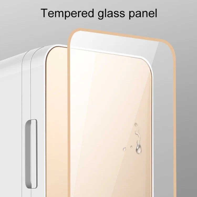 CAR3114_B2.webp 8L 37-48W Tempered Glass Panel Car / Home Mini Refrigerator, EU Plug - Image 3