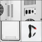 8L 37-48W Tempered Glass Panel Car / Home Mini Refrigerator, EU Plug - Image 4