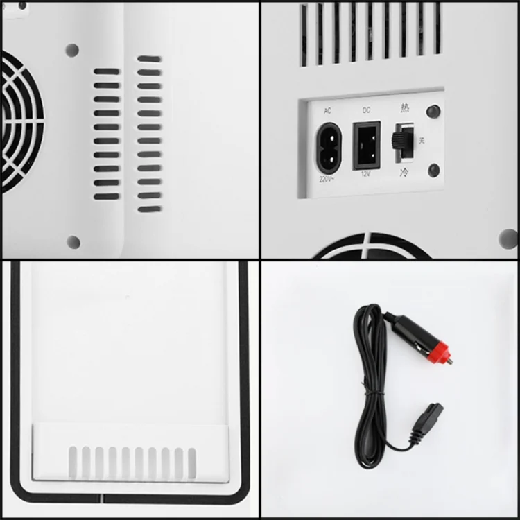 CAR3114_B3.webp 8L 37-48W Tempered Glass Panel Car / Home Mini Refrigerator, EU Plug - Image 4