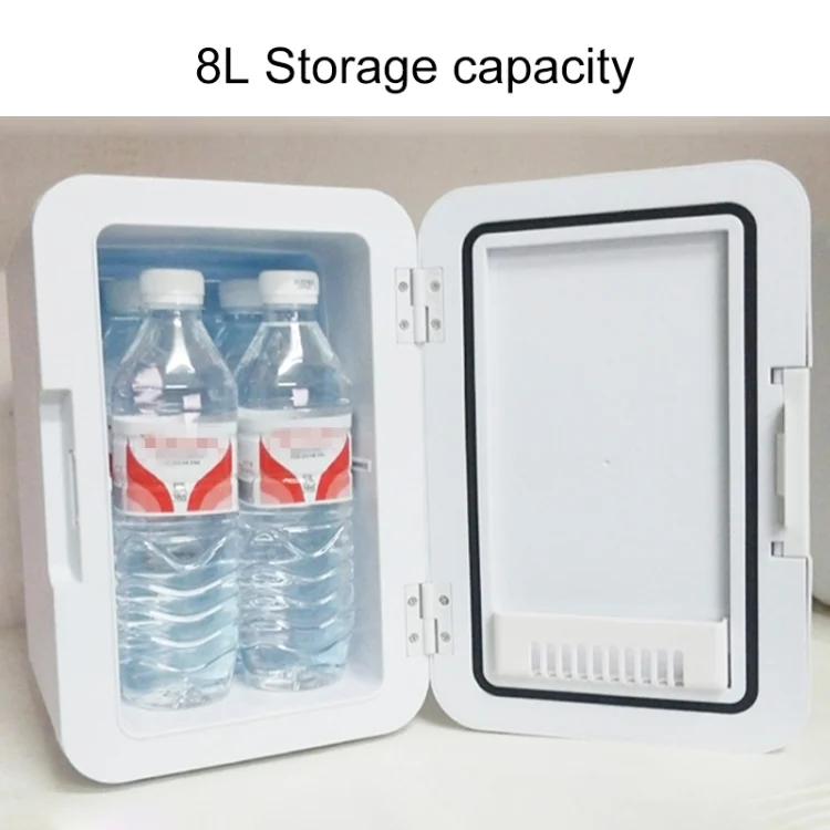 CAR3114_B4.webp 8L 37-48W Tempered Glass Panel Car / Home Mini Refrigerator, EU Plug - Image 5
