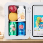 8L 37-48W Tempered Glass Panel Car / Home Mini Refrigerator, EU Plug - Image 6