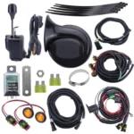 CP-5221 UTV Turn Signal Kit with Horn, Plug and Play Street Legal with Column Turn Switch and 105, Amber LED Blinker Kit
