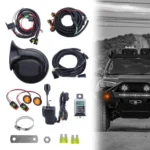 CP-5221 UTV Turn Signal Kit with Horn, Plug and Play Street Legal with Column Turn Switch and 105, Amber LED Blinker Kit - Image 2