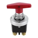 300A High Current Silver-plated Copper 12V-36V Battery Cut Off Switch with Red Handle Isolator - Image 2