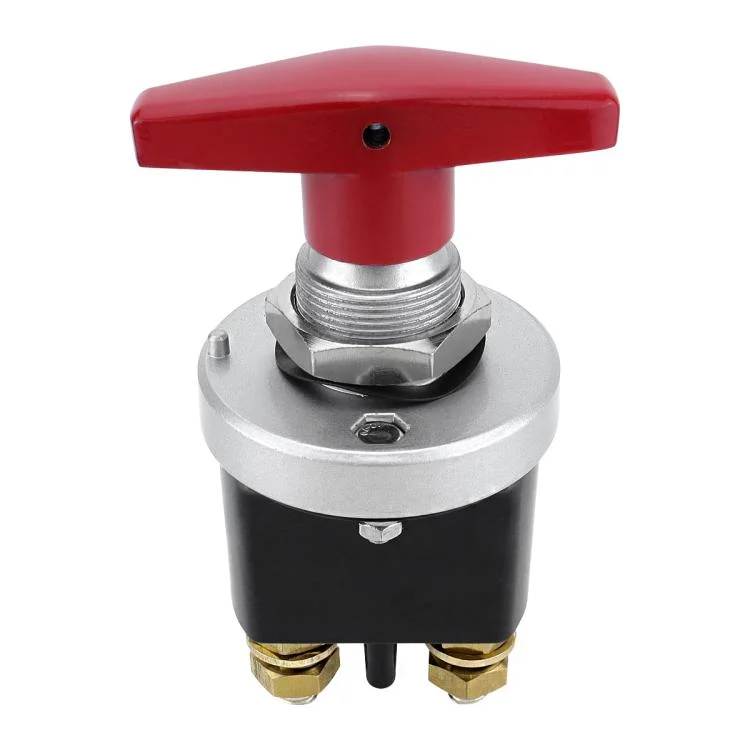 CAR4724_1.webp 300A High Current Silver-plated Copper 12V-36V Battery Cut Off Switch with Red Handle Isolator - Image 2