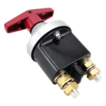 300A High Current Silver-plated Copper 12V-36V Battery Cut Off Switch with Red Handle Isolator - Image 3