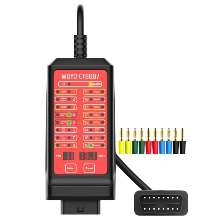 WOYO CTB007 CAN Tester Box 12V 24V OBD2 Breakout Box with 27 in / 59 in Cable Cable for All Car Automotive Diagnostic Tool