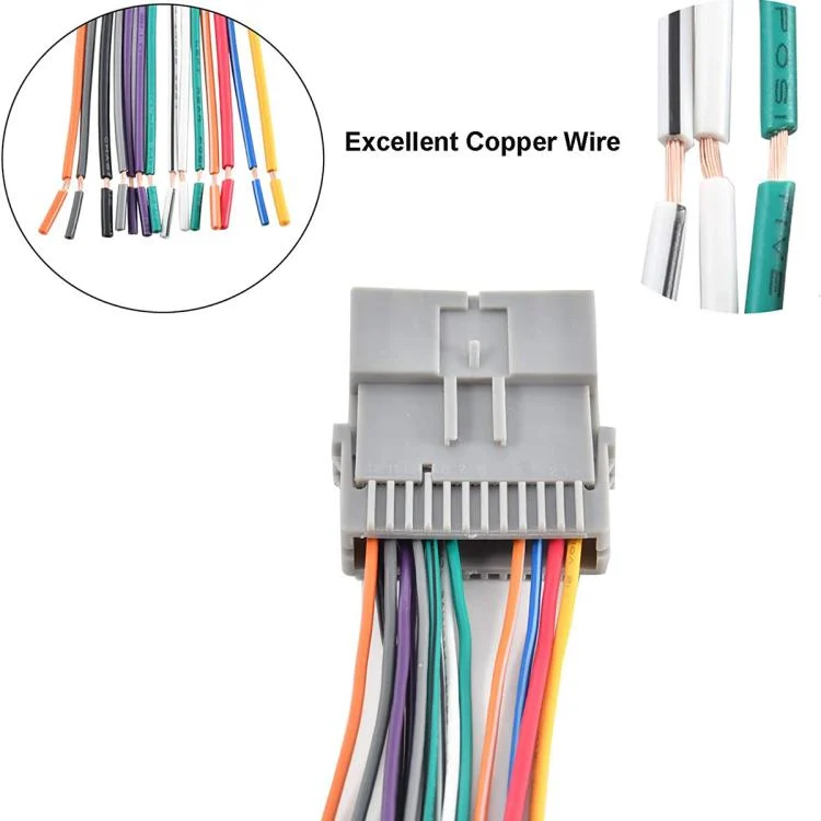 CAR4762_3.webp Car Stereo Radio Wiring Pigtail Harness for Chevrolet / Chrysler / GMC / Buick,  GMC Power Cable + ACC + Antenna Adapter - Image 4