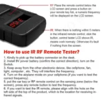 WOYO PL001 Car Remote Control Tester 10-1000MHZ RF IR Infrared Wireless Digital Frequency Tester for Truck Door Key Remote Clone - Image 6