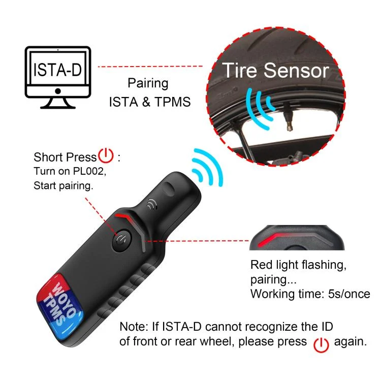 CAR4785B_3.webp WOYO PL002 Tire Pressure Sensor Activation Tool For BMW Motorcycle - Image 4