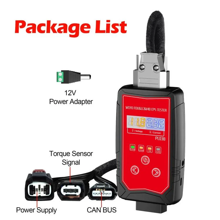CAR4788BR_1.webp WOYO PL038 For Ford Focus, Kuga, Explorer, Lincoln, Volvo V40 Iron Shell Electric Power Steering Wheel Motor EPS Tester - Image 2