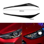 Pair Car Lamp Eyebrow Soft Decorative Sticker for Hyundai Elantra 2016-2018 - Image 5