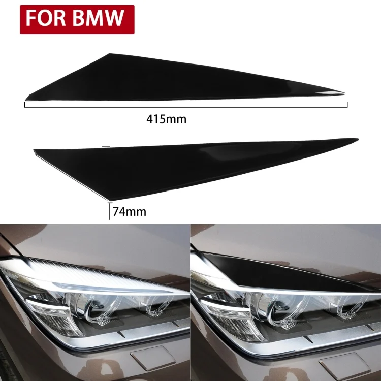 CAR6526B_4.webp Pair Car Lamp Eyebrow Soft Decorative Sticker for BMW X1 E842 2009-2014 - Image 5