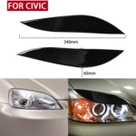 Pair Car Lamp Eyebrow Soft Decorative Sticker for Honda Civic 2001-2003 - Image 5