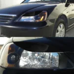 Pair Car Lamp Eyebrow Soft Decorative Sticker for Honda Civic 2001-2003 - Image 7
