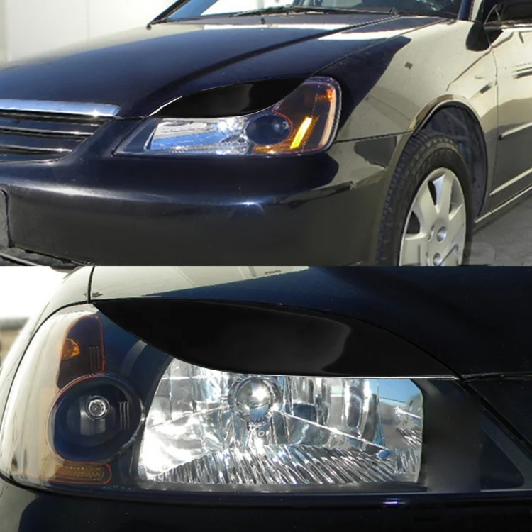 CAR6528B_6.webp Pair Car Lamp Eyebrow Soft Decorative Sticker for Honda Civic 2001-2003 - Image 7