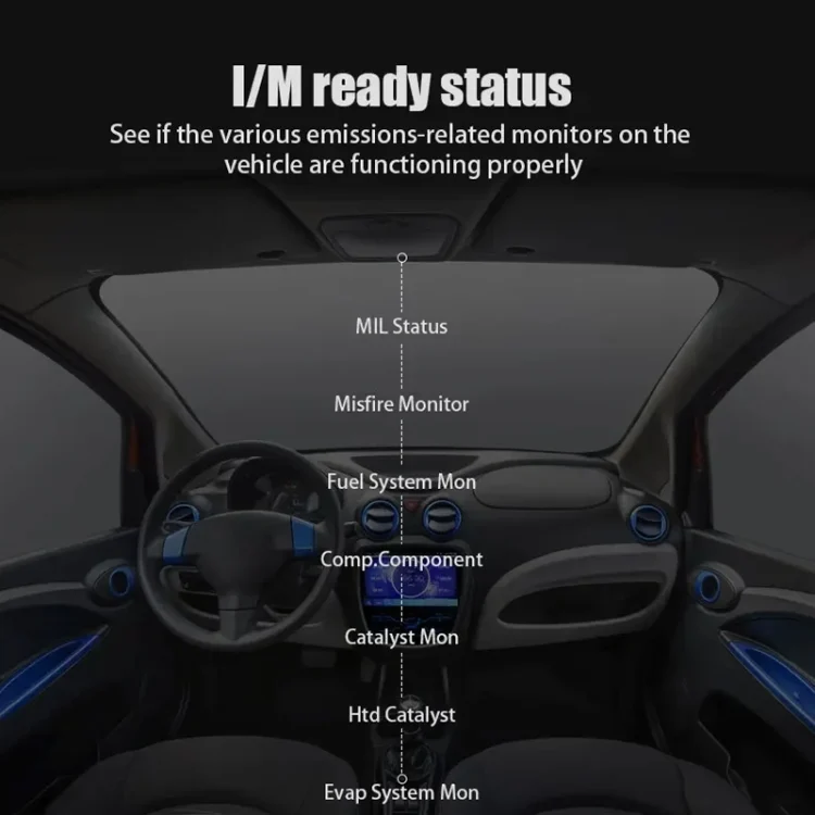 CAR7412_6.webp V314 Car OBD Diagnostic Instrument Fault Clear Code Reader - Image 7