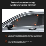 Car Multi-functional Emergency Safety Hammer Temporary Parking Dual Number Plate - Image 6