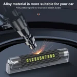 Car Multi-functional Emergency Safety Hammer Temporary Parking Dual Number Plate - Image 8