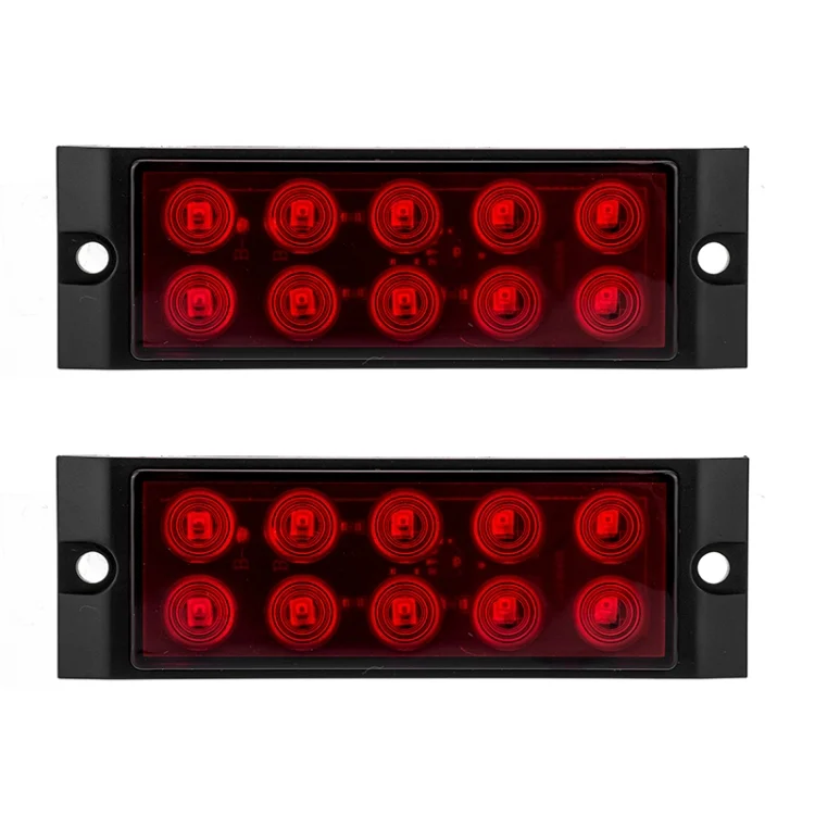 2pcs Car / Truck 10LEDs Side Marker Indicator Lights Bulb Lamp