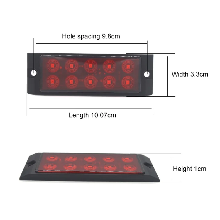 CAR9720_B3.webp 2pcs Car / Truck 10LEDs Side Marker Indicator Lights Bulb Lamp - Image 4