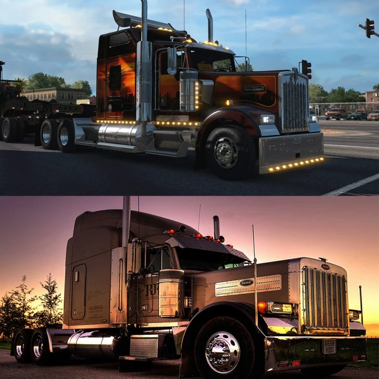 CAR9728_4.webp 2pcs Car / Truck 12-30V 20LEDs Red Yellow Side Marker Indicator Lights Bulb Lamp - Image 5