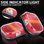 2pcs 12-24V 28LEDs Square Trailer Taillight - Image 4