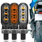 2pcs 12V 3LEDs Motorcycle Mini Water Turn Signal Light - Image 2