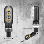 2pcs 12V 3LEDs Motorcycle Mini Water Turn Signal Light - Image 3