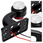 2pcs Car / Truck 12-30V LED Red White Side Marker Indicator Lights Bulb Lamp - Image 4