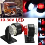 2pcs Car / Truck 12-30V LED Red White Side Marker Indicator Lights Bulb Lamp - Image 5