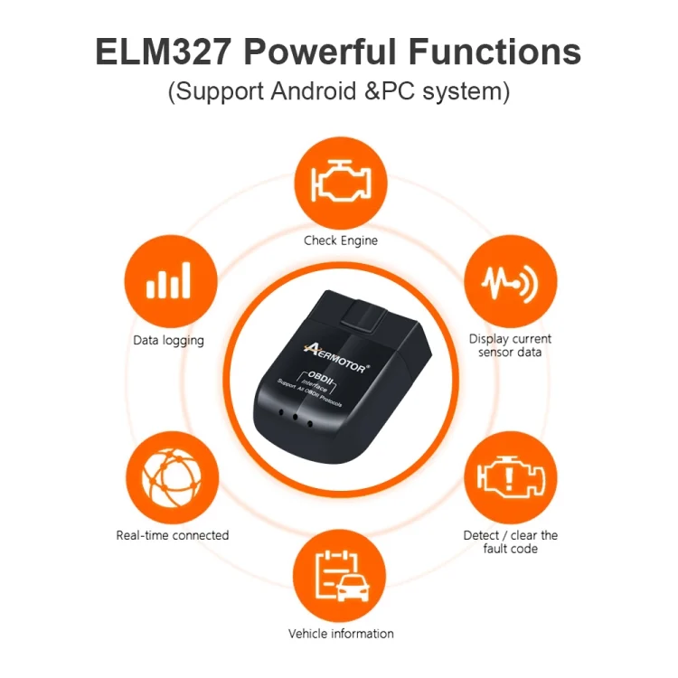 CAR9854_5.webp Dual Mode Bluetooth 5.1 ELM327 V1.5 OBD2 Car Fault Diagnostic Tool PIC18F25K80 Chip - Image 6