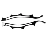 Pair Car Lamp Eyebrow Soft Decorative Sticker for BMW E60 5 Series 2004-2010 - Image 3