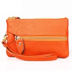 2001 Horizontal Square Litchi Texture Wallet Clutch Bag for Ladies, with Detachable Hand Strap & 6 Key Rings - Image 2