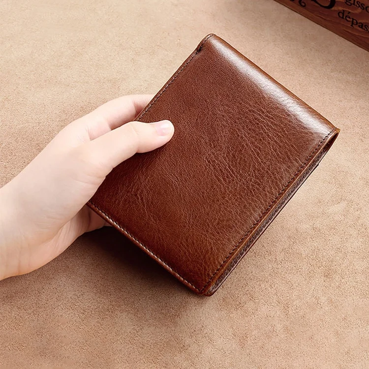CCB0150_7.webp 8016 Retro Cowhide Leather Multiple Card Slots Wallet for Men, with Removable Card Holder - Image 8