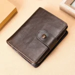 TP-201 Crazy Horse Leather Multi-functional Lather RFID Clasp Retro Wallet - Image 7