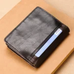 TP-201 Crazy Horse Leather Multi-functional Lather RFID Clasp Retro Wallet - Image 8