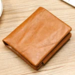 TP-191 Oil Wax Leather Multi-functional RFID Three-fold Wallet - Image 2