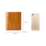 TP-191 Oil Wax Leather Multi-functional RFID Three-fold Wallet - Image 7