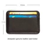 C1712H2 Sheepskin Ultra Thin Mini Convenient Card Case - Image 3