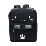 Cat Shape Leisure Fashion Canvas Double Shoulders Bag Backpack