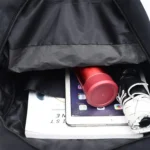 Cat Shape Leisure Fashion Canvas Double Shoulders Bag Backpack - Image 4