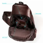 6027 Men Crossbody Bag Casual Multi-function Shoulder Waist Bag - Image 9