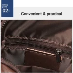 6029 Multifunctional Fashion Top-grain Leather Messenger Bag Casual Men Shoulder Bag - Image 12
