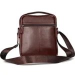 6029 Multifunctional Fashion Top-grain Leather Messenger Bag Casual Men Shoulder Bag - Image 4