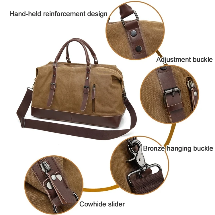 CCB2236C_5.webp AUGUR 2012 Portable Casual Canvas Travel Handbag Baggage Shoulder Crossby Bag - Image 6