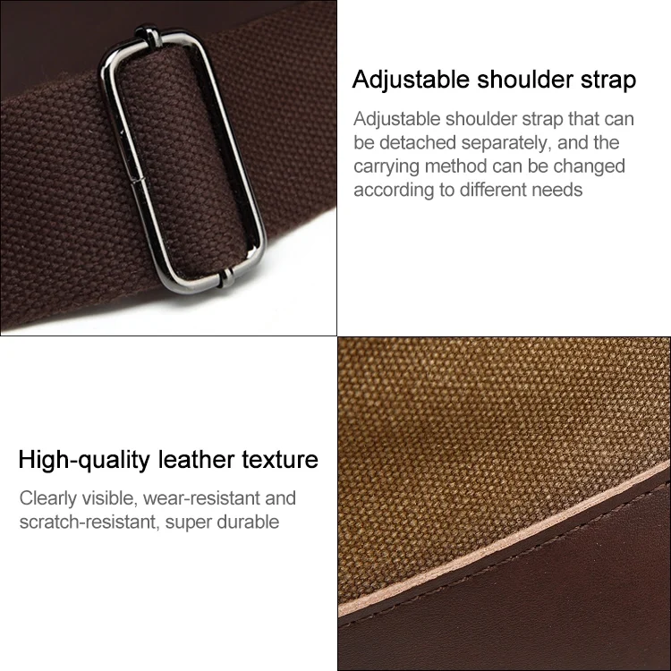 CCB2236C_6.webp AUGUR 2012 Portable Casual Canvas Travel Handbag Baggage Shoulder Crossby Bag - Image 7