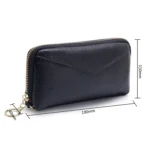 2-Folding Square Genuine Leather Handbag - Image 2