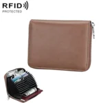 Antimagnetic RFID Multi-functional Genuine Leather Card Package
