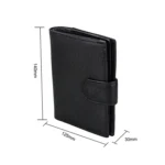 Antimagnet RFID Genuine Leather Wallet / Passport Package / Cowhide Card Slot for man - Image 2